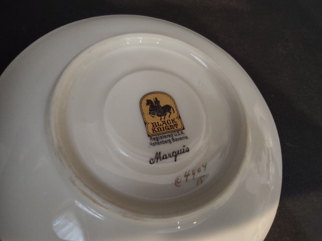 Vintage Black Knight Marquise Bavaria Demitasse Cup Heavy Gold Trim (lot 512)