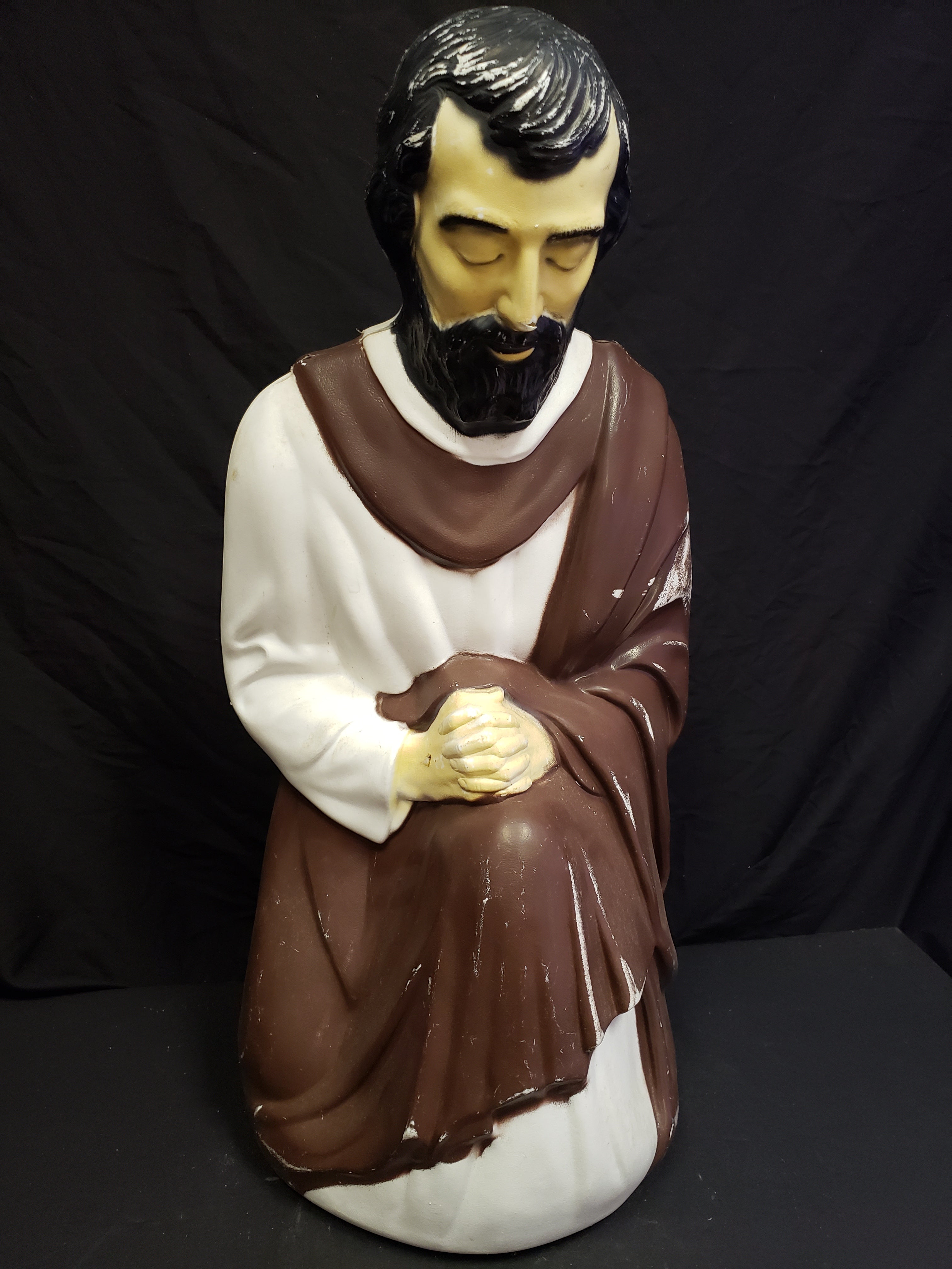 Vintage Christmas Outdoor Brown Joseph Blow Mold 27" (lot 2258)