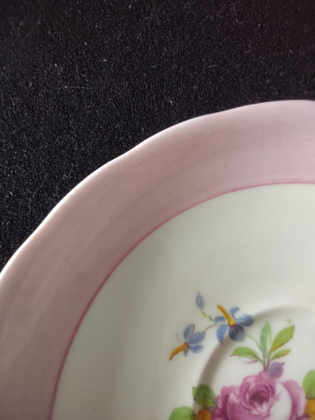 Vintage Copeland Grosvenor Saucer Floral Pink English Countryside (Lot 5802)