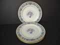 Set of 4 Limoges France Dessert Salad Blue Floral Plate 7-3/4" (lot 439)