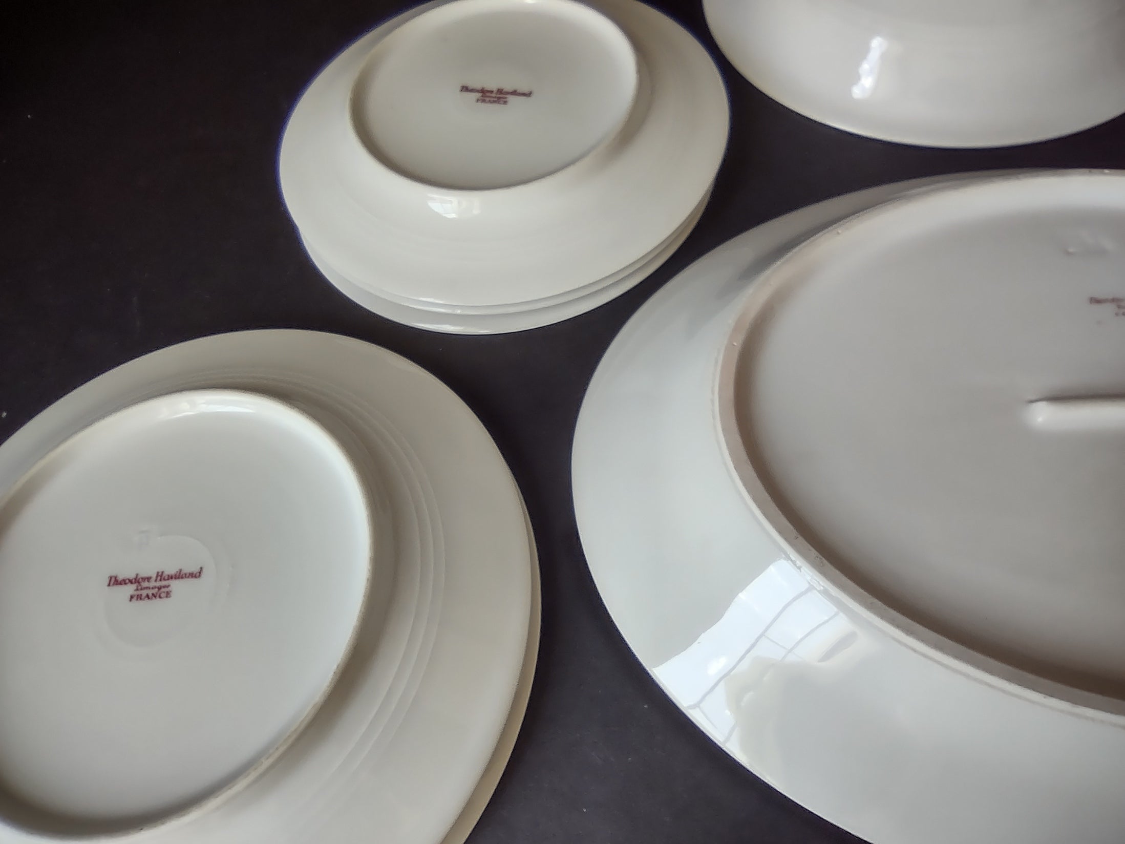 Vintage Haviland Limoges Set Serving Platter French Chic Floral Plate (lot 918)