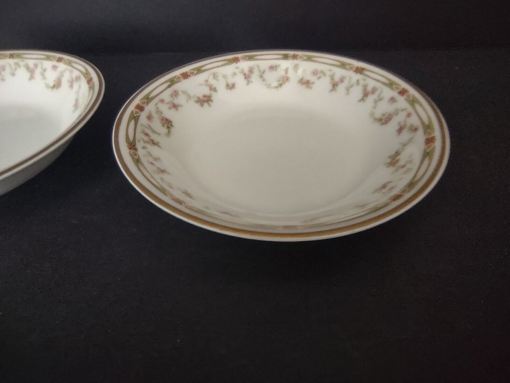Haviland Limoges Schleiger 346 Red Rose 2 x Coupe Plate 5" (lot 543)