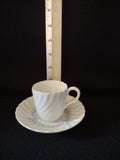 Vintage Minton Symphony Tea Cup Saucer Bone China Blue Leaf Swirl X5 (Lot 5467)