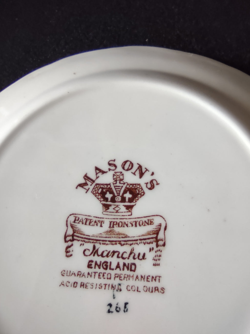 Vintage Masons Bread Butter Plate Ironstone Manchu Brown (Lot 5640)