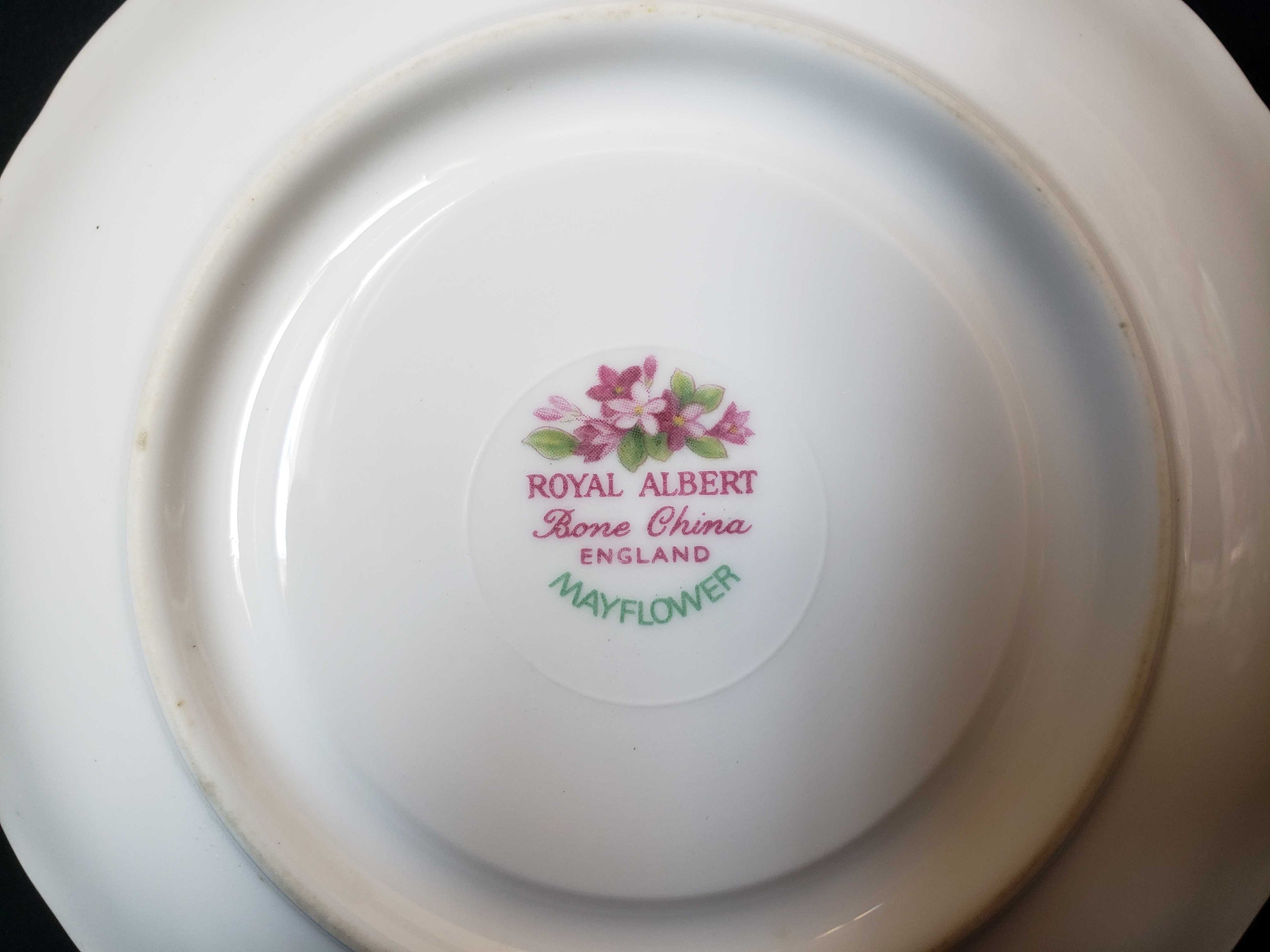 Vintage Royal Albert Bone China Mayflower Saucer ONLY (lot 2010)