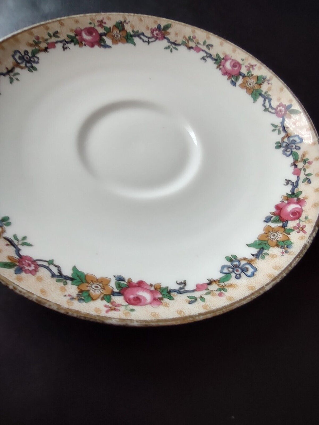 Ahrenfeldt Reizenstein Limoges Rose Gold Trim Bouillon Cup & Saucer (lot 710)