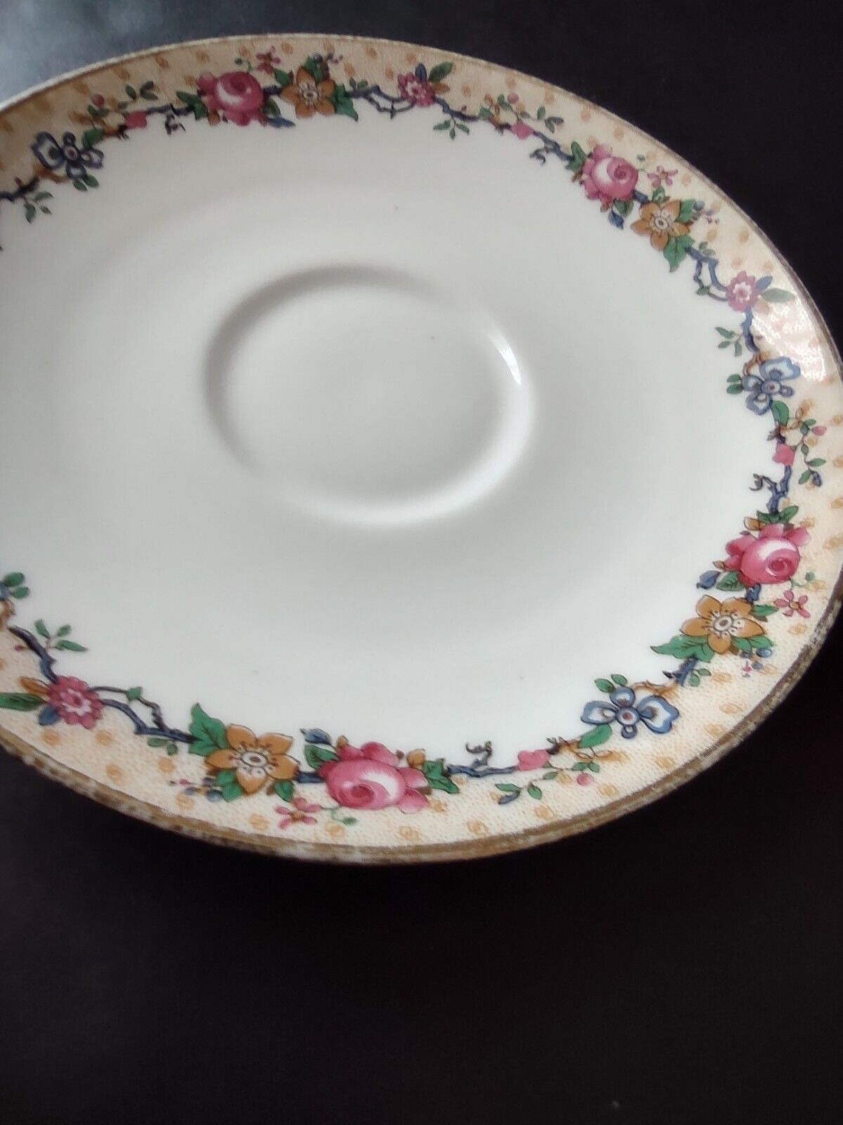 Ahrenfeldt Reizenstein Limoges Rose Gold Trim Bouillon Cup & Saucer (lot 710)