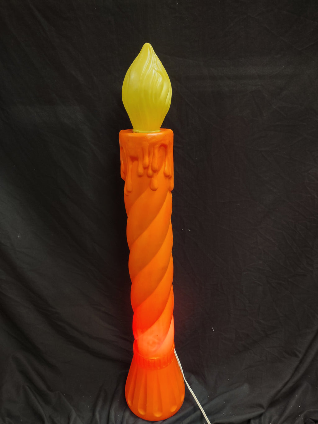 Vintage Christmas Blow Mold Candle 35"(lot 2335)