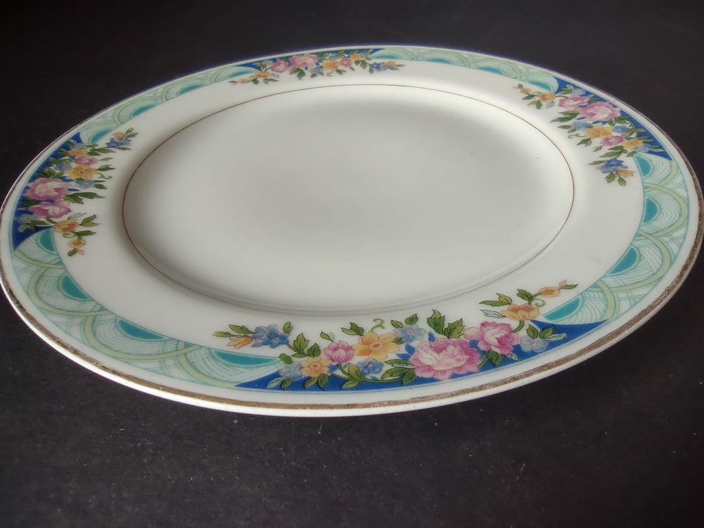 Haviland Limoges Massachusetts Dessert/Salad Plate Blue Floral (lot 933)