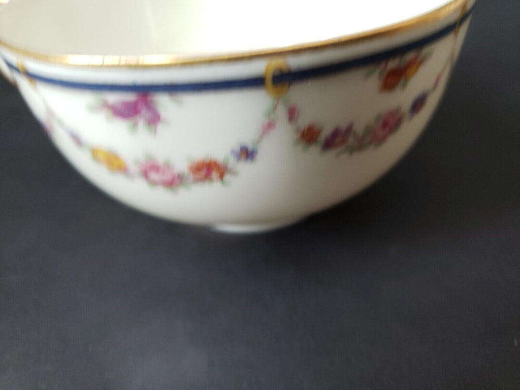 Haviland Limoges France Teacup Gold Trim Shamballe Fruit Rose Garland (lot 619)