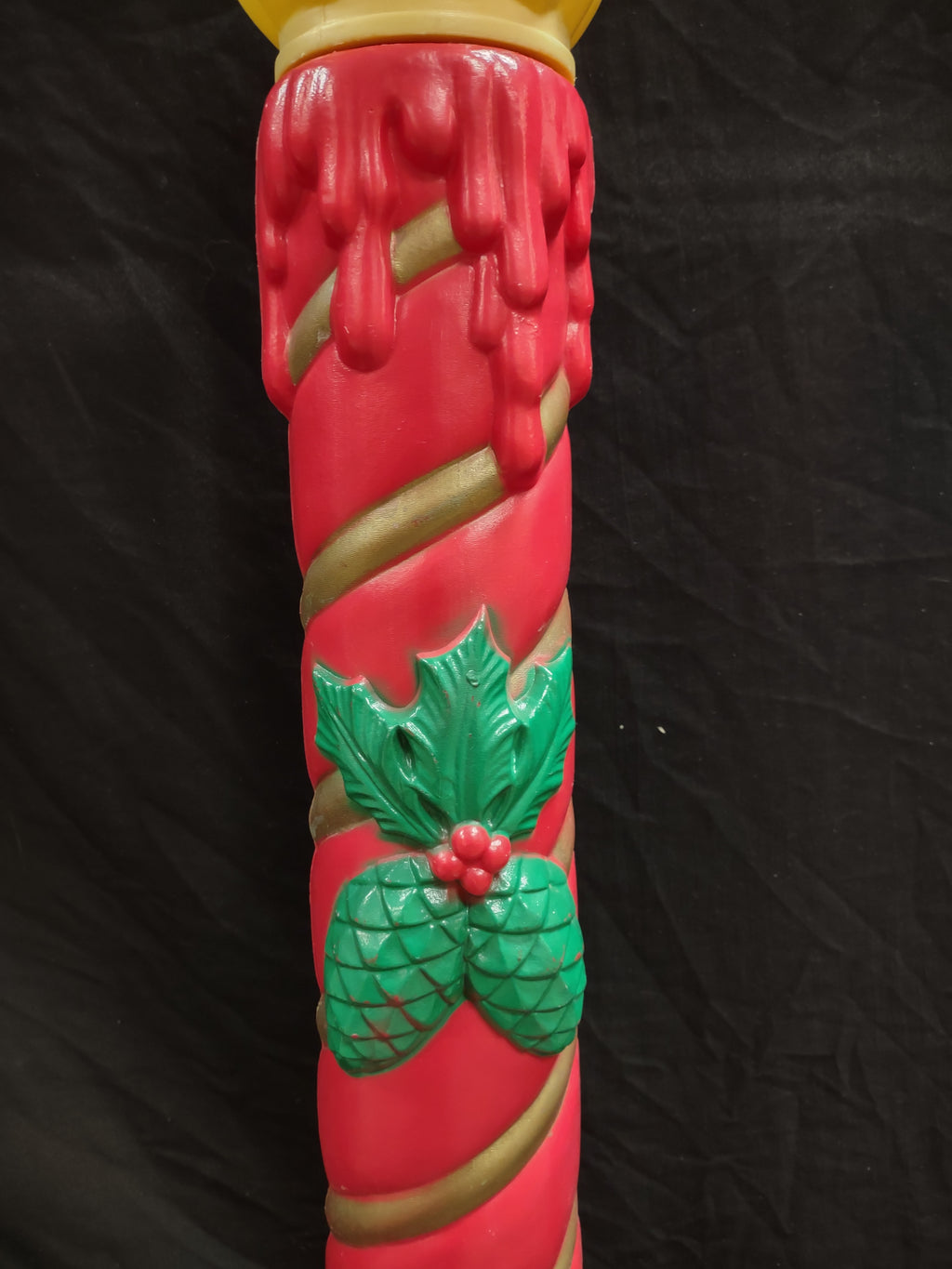 Vintage Christmas Blow Mold Candle 37" (lot 2329)