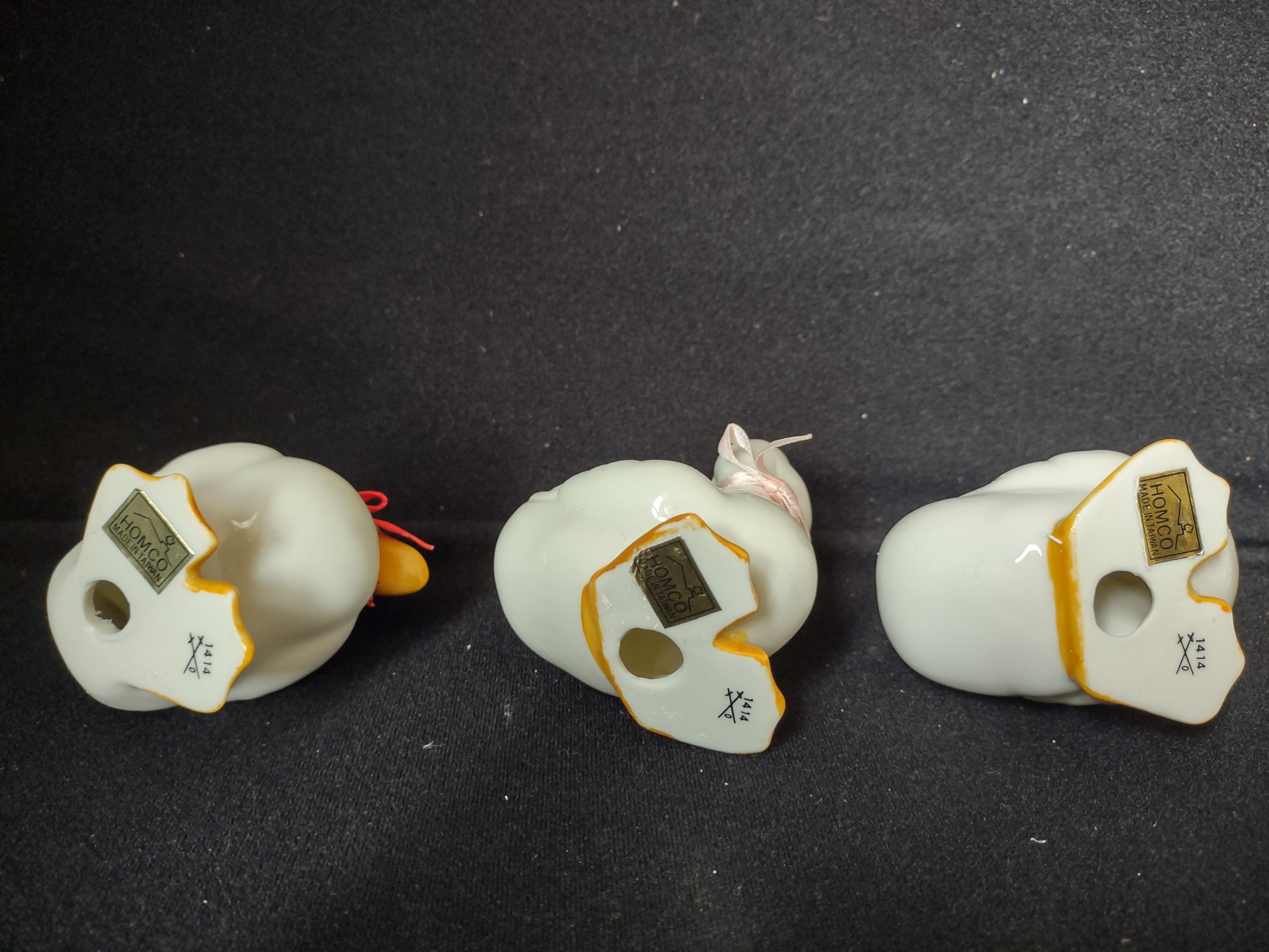 Vintage Homco Home Interiors Ducks Set of 3 (lot 2654c)