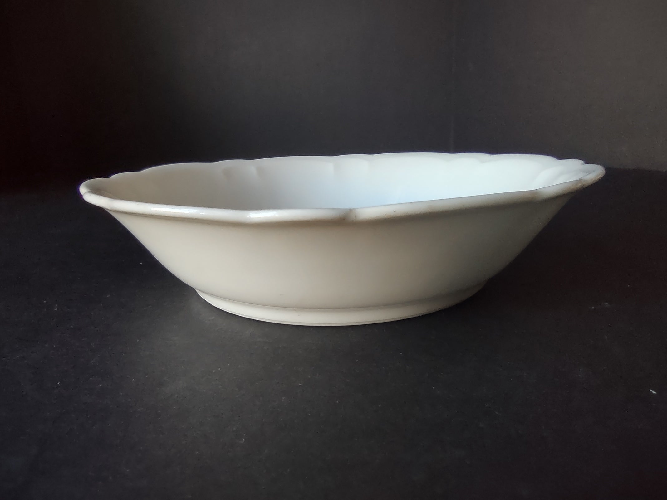 CFH GDM France Limoges Porcelain Bowl 6-1/4" Plain White (lot 1044)