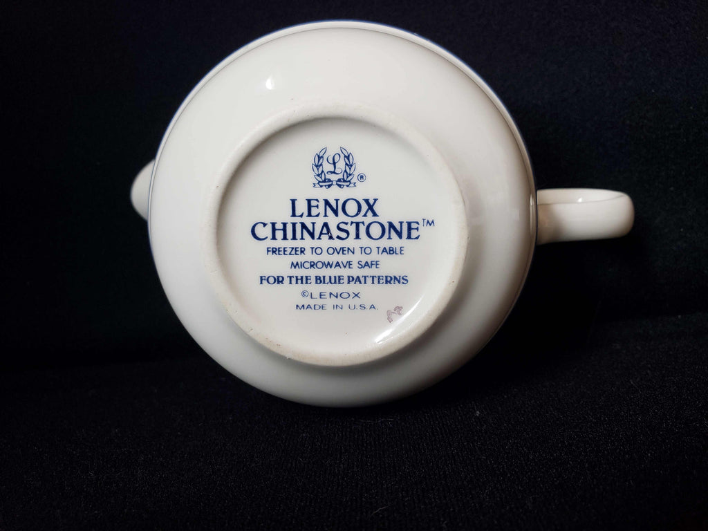 Vintage Lenox Chinastone Blue Pattern Creamer (lot 1918)