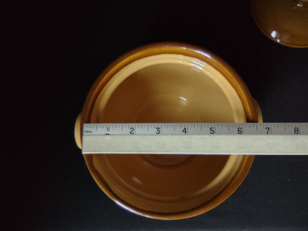 Granville VIntage Bean Pot Pottery with Lid made in England (lot 2774c)