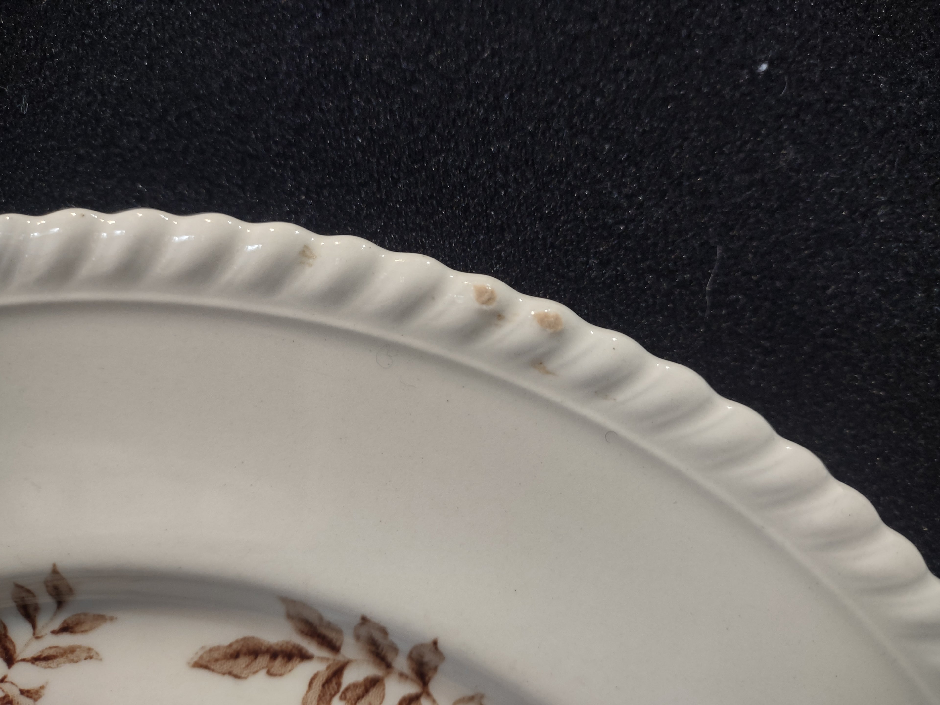 Vintage Johnson Pomona Windsor Ware Dinner Plate England Ironstone (lot 5607)