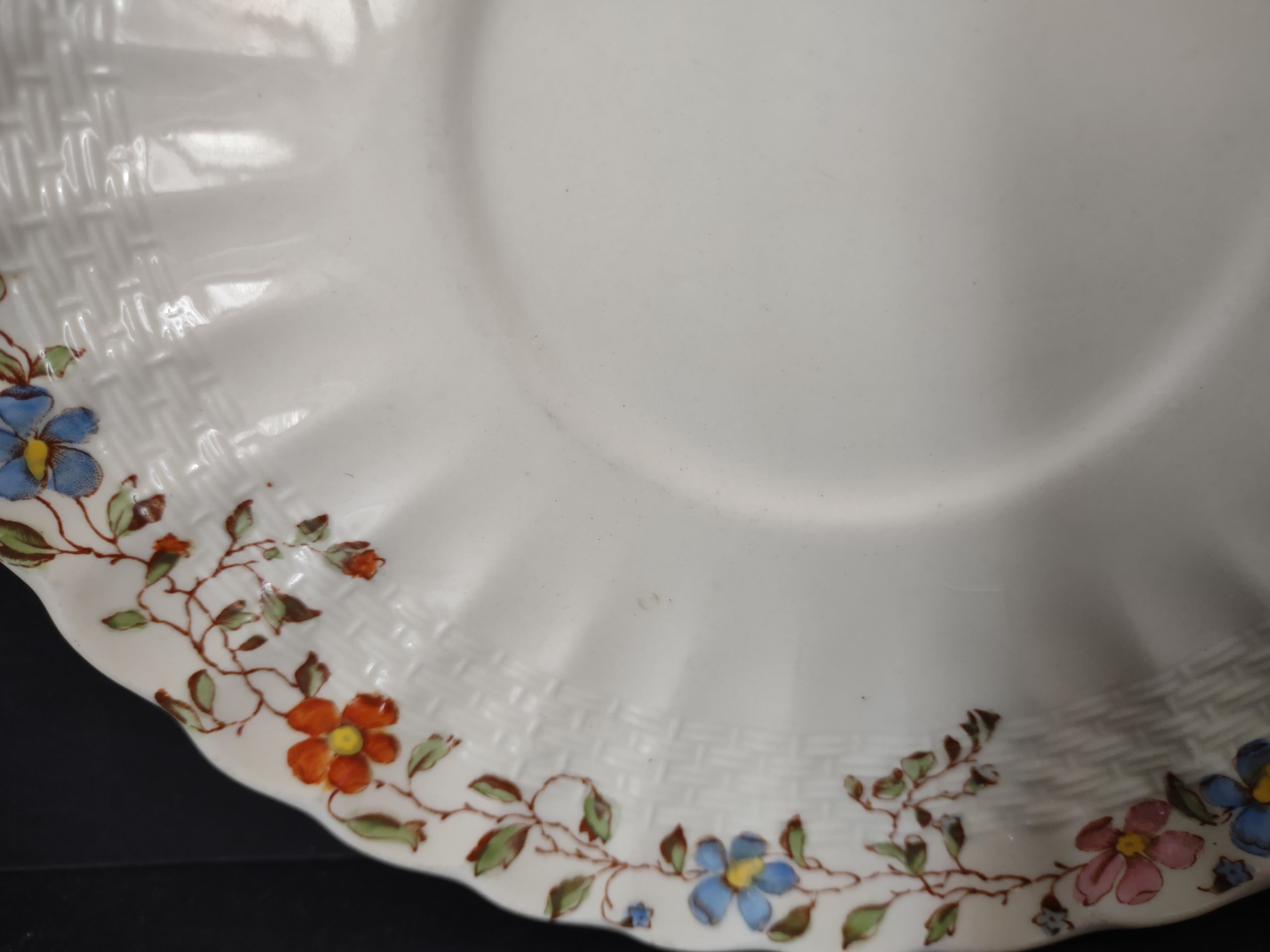 Vintage Copeland Spode Liner Wicker Dale New Stamp English Countryside (Lot 5768