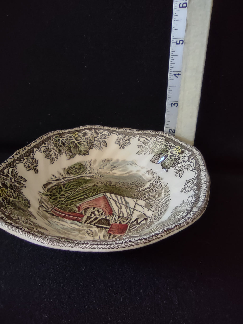 Vintage Johnson Brothers Cereal Bowl The Friendly Village x 6 (Lot 5531)