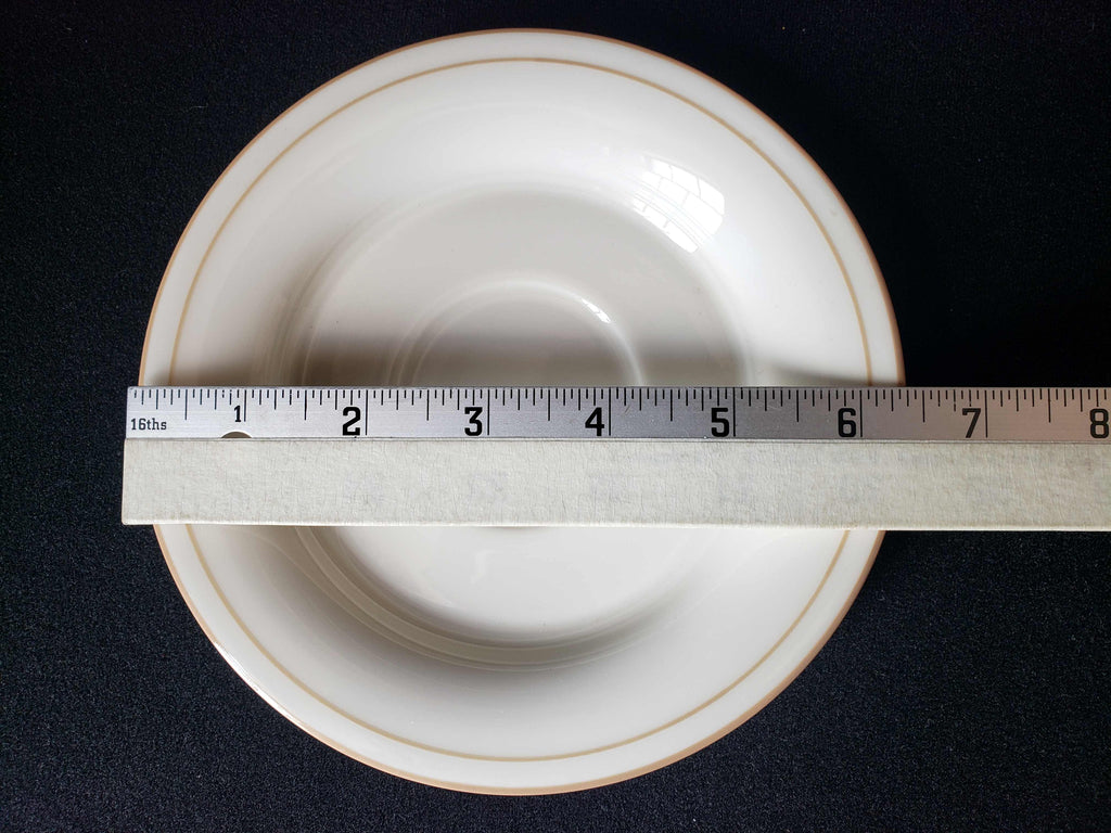 Vintage Lenox Beige Brushstrokes Tea Cup with Saucer (lot 1943)