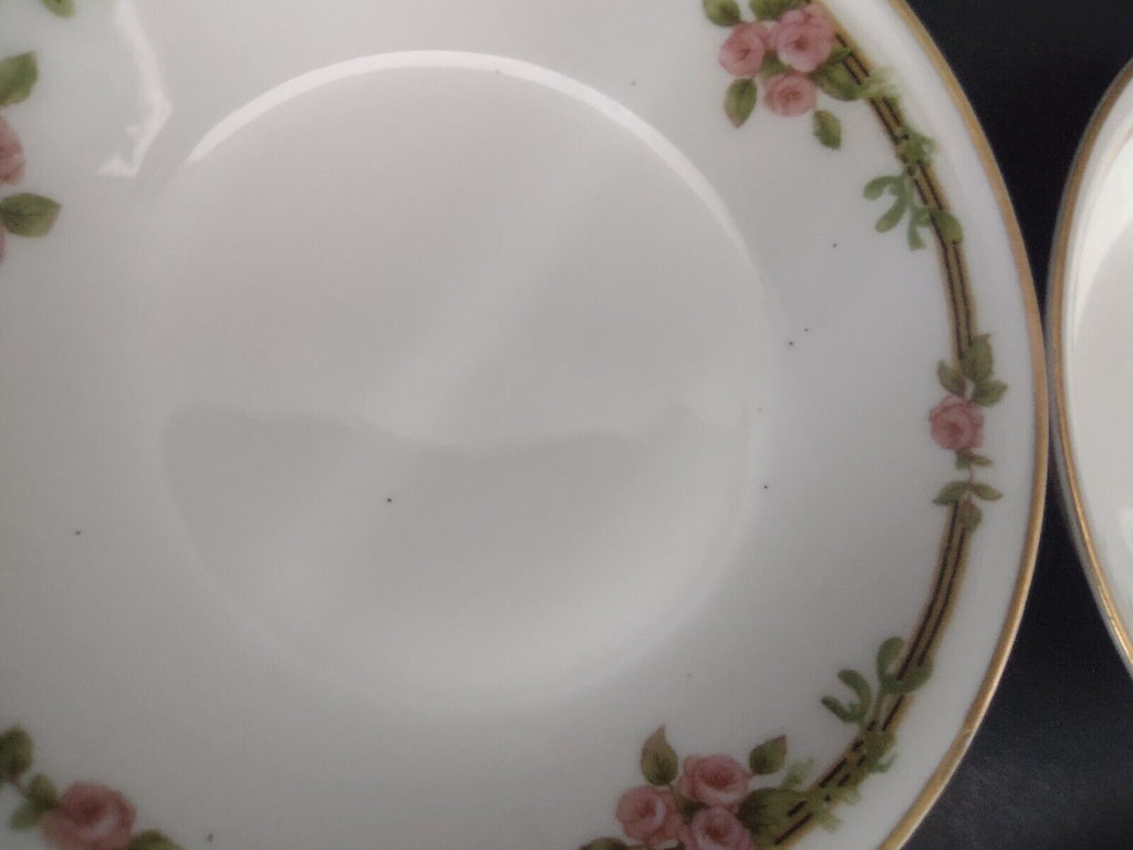Haviland Limoges Schleiger 625 A Red Rose 6 x Coupe Plate 5" (lot 541)