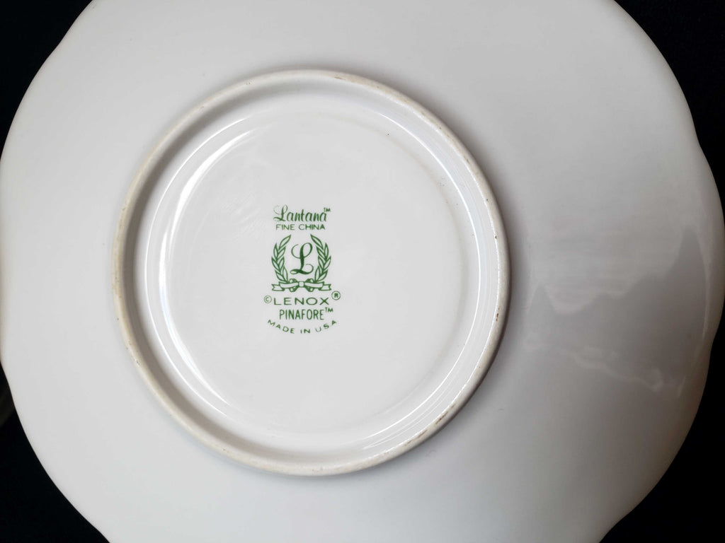Vintage Lenox Lantana Pinafore Tea Cup with Saucer (lot 1936)