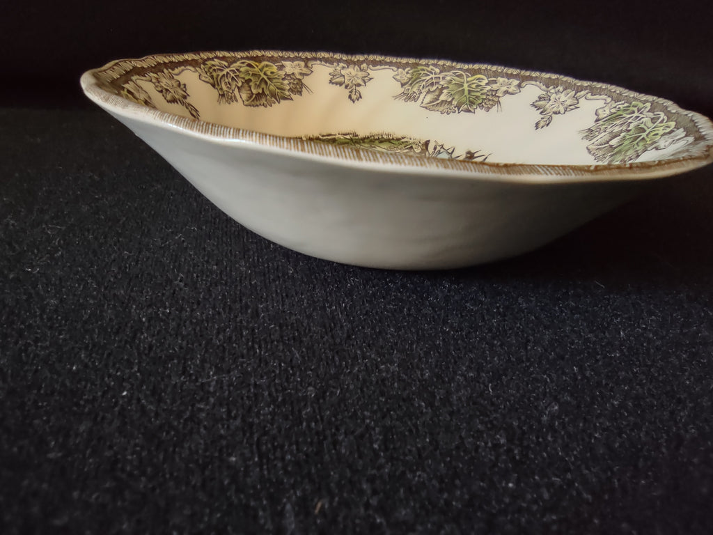 Vintage Johnson Bros Fruit Dessert Bowl Ironstone Friendly Village x3 (Lot 5530)