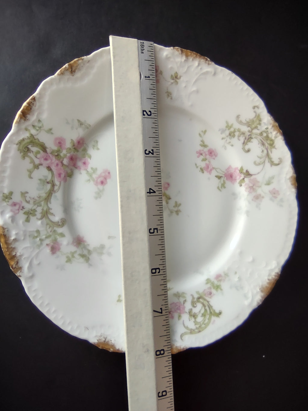 Haviland Limoges Set Luncheon /Salad Dessert Plate Small Bowl Rose (lot 832)