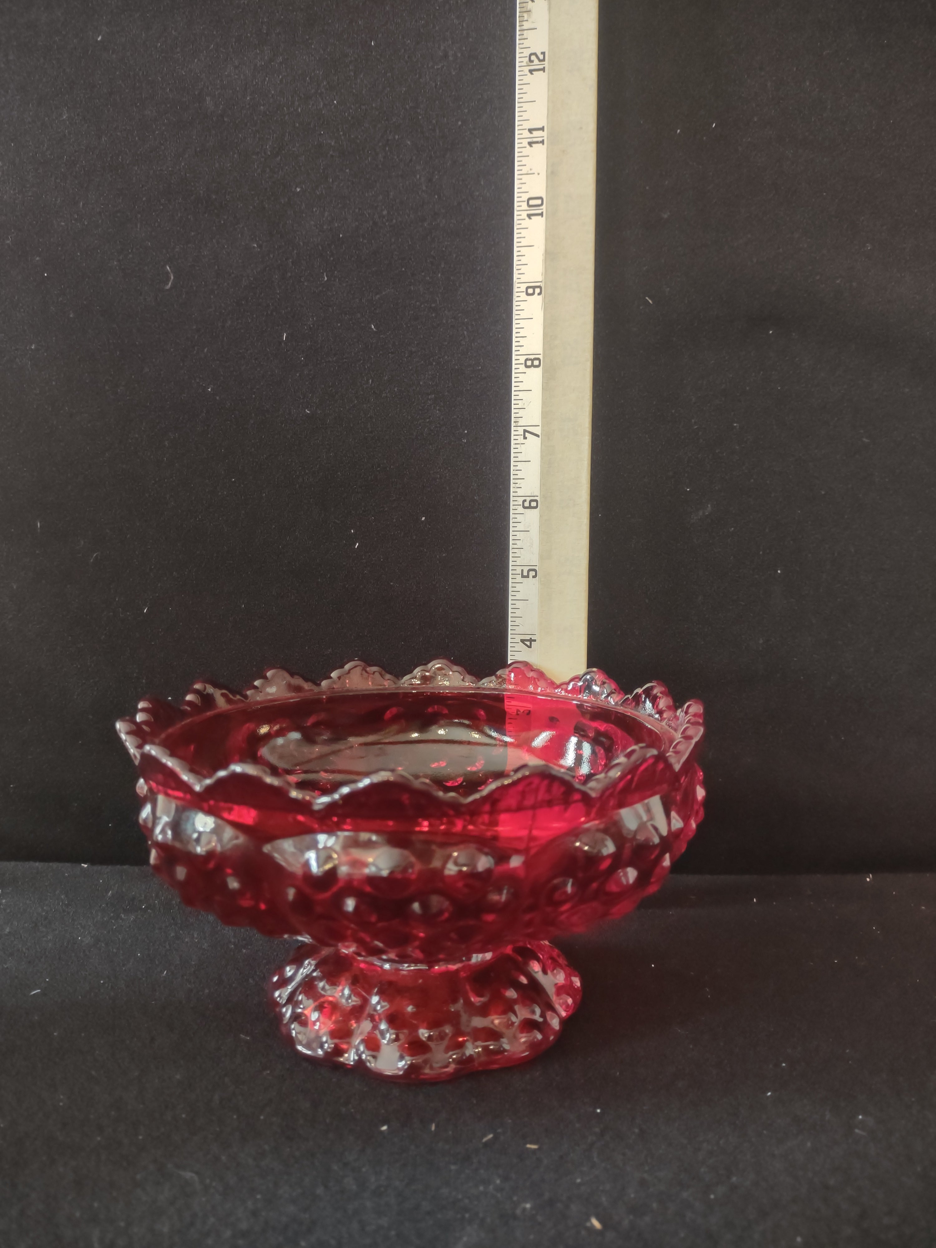Vintage Fenton Hobnail Pattern Candy Dish NO Lid (Lot 3521)
