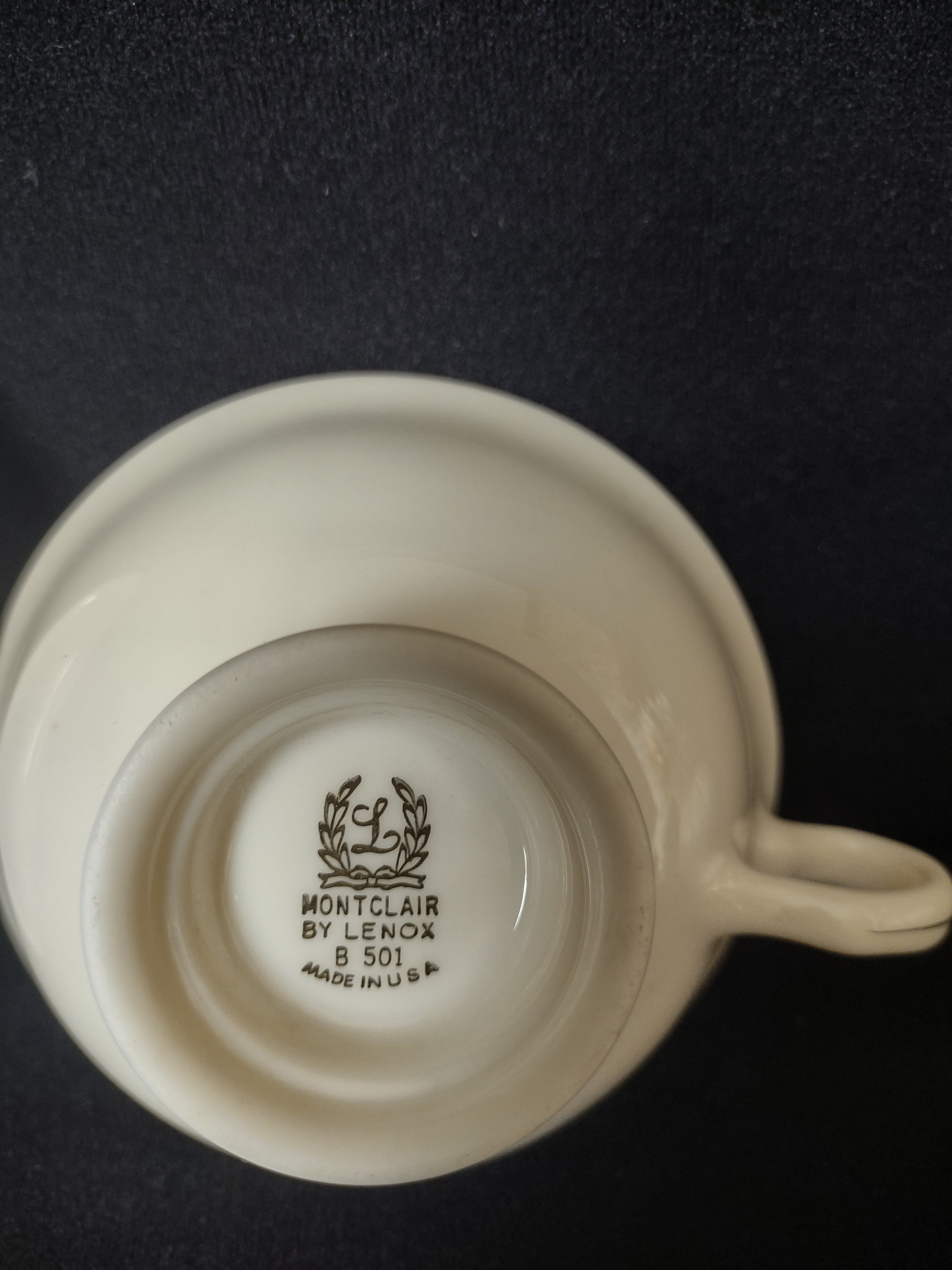 Vintage Lenox Montclair Tea Cup and Saucer (lot 1882)