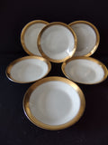 Vintage Johnson Brothers 5" Small Bowl Pareek Gold Rimmed Set Of 6 (Lot 5552)