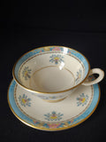 Vintage Lenox Blue Tree B-300 Tea Cup with Saucer (lot 1865)