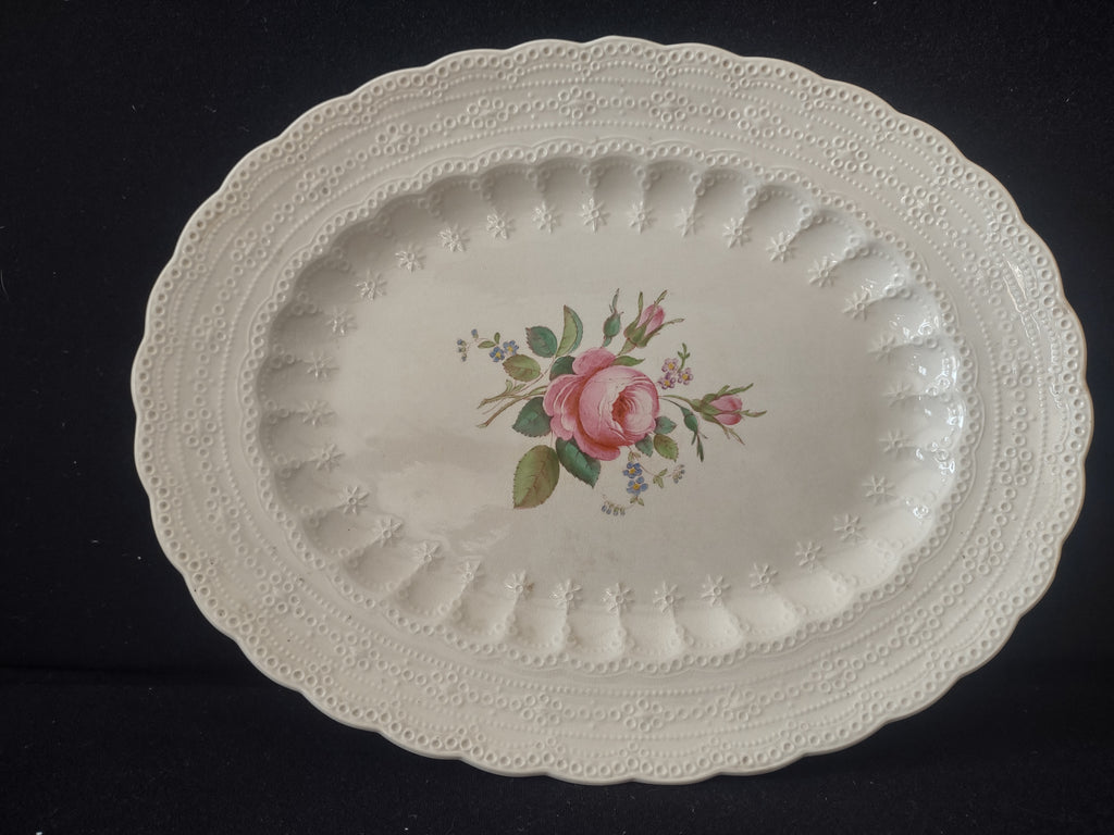 Spode Countryside Jewel Billingsley Rose Serving Platter Ironstone (lot 5783)