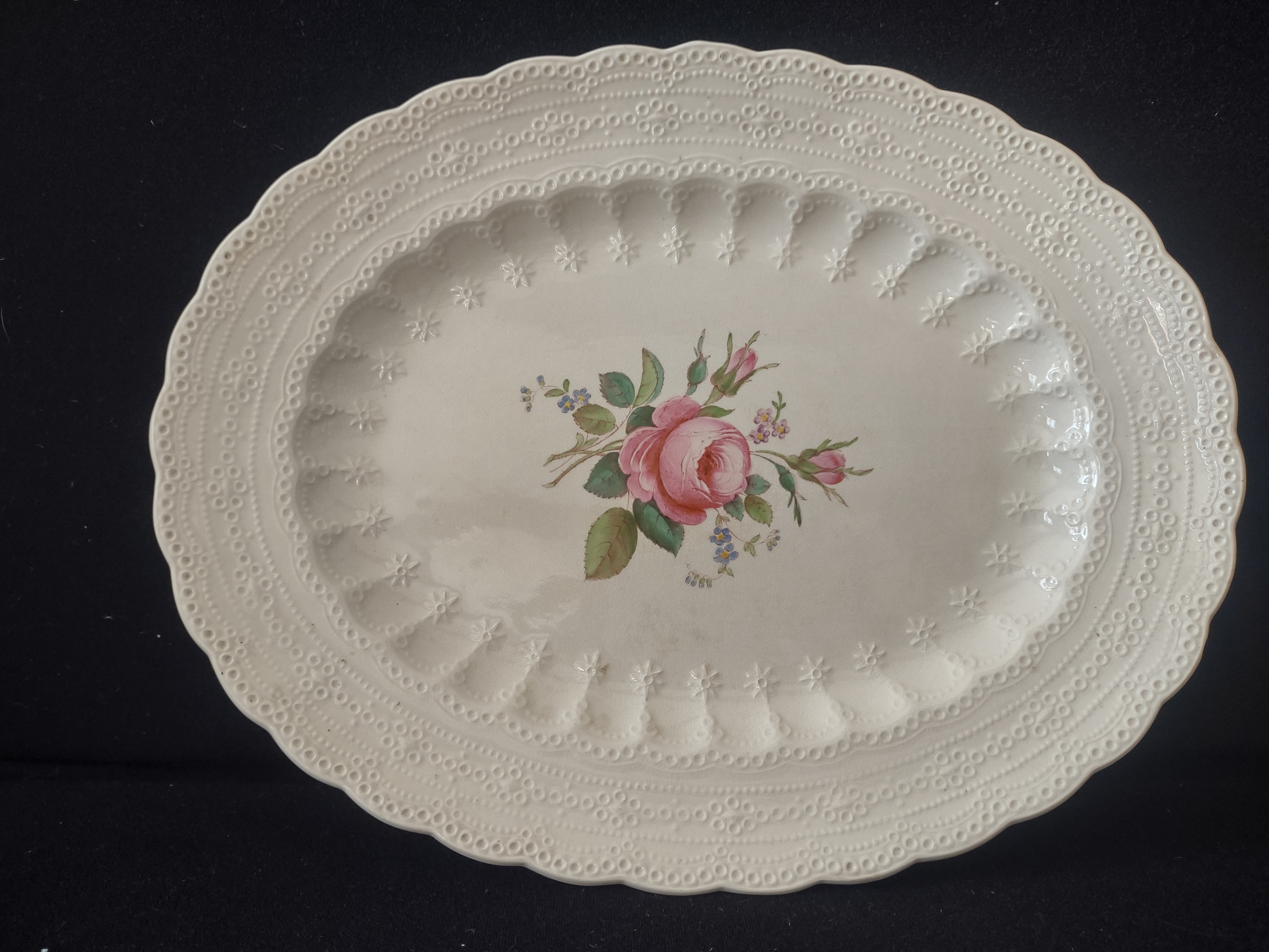 Spode Countryside Jewel Billingsley Rose Serving Platter Ironstone (lot 5783)