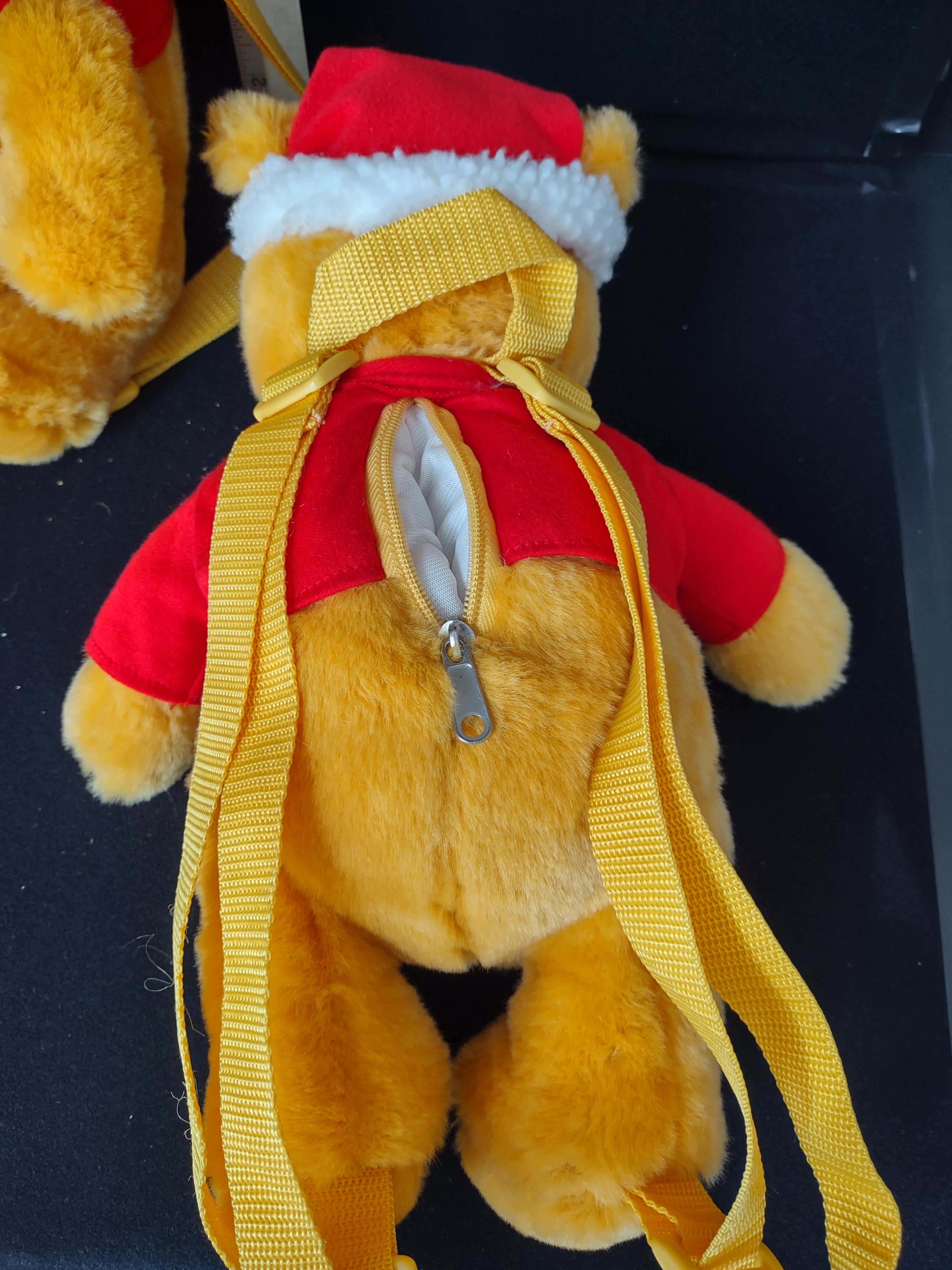 Christmas Disney Pooh Bear Toy with straps set of 2 (lot 2360)
