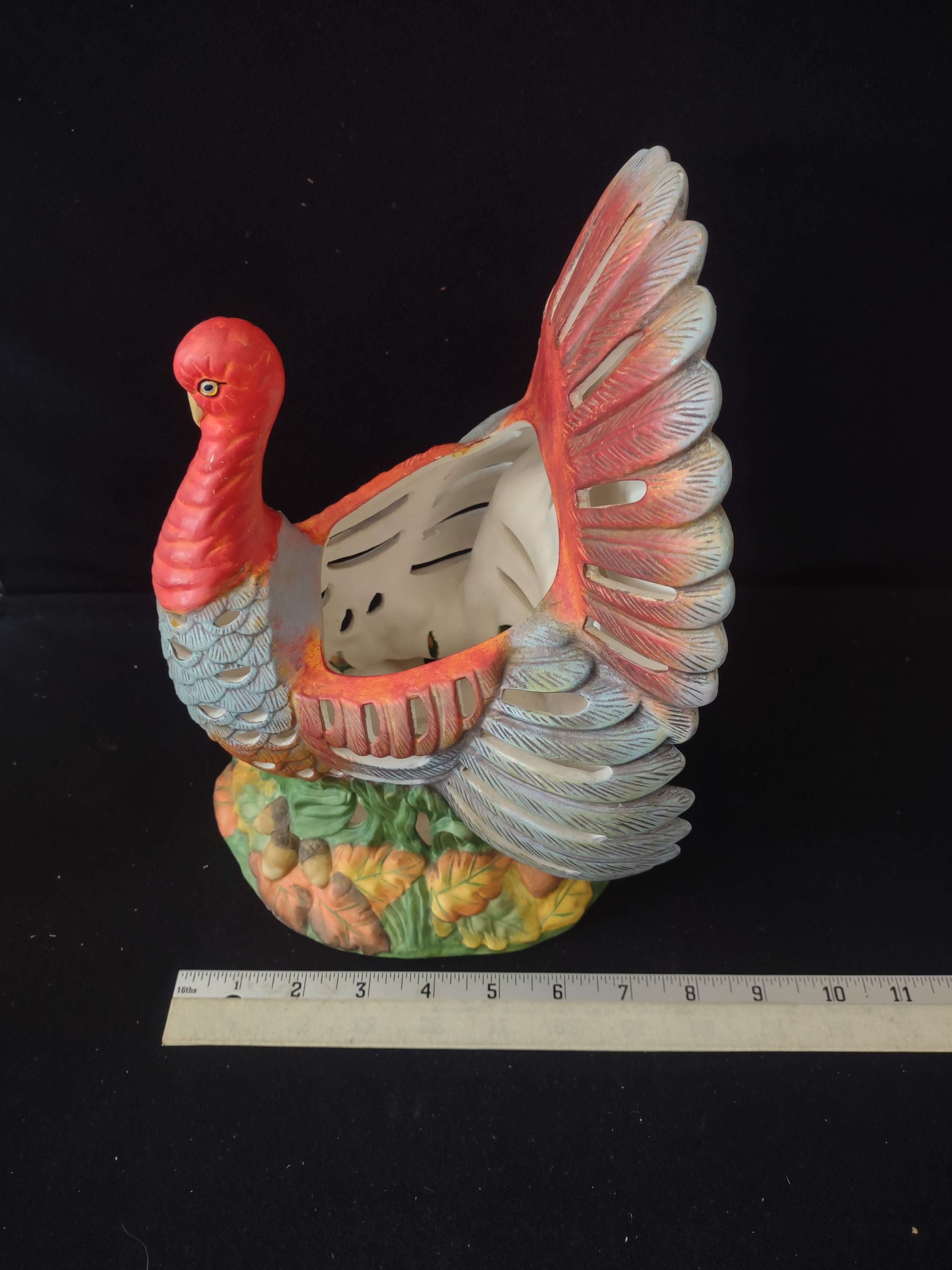 Thanksgiving/Fall Party Lite Gobbler Turkey Tea Light Holder NO Lid (Lot 3415)