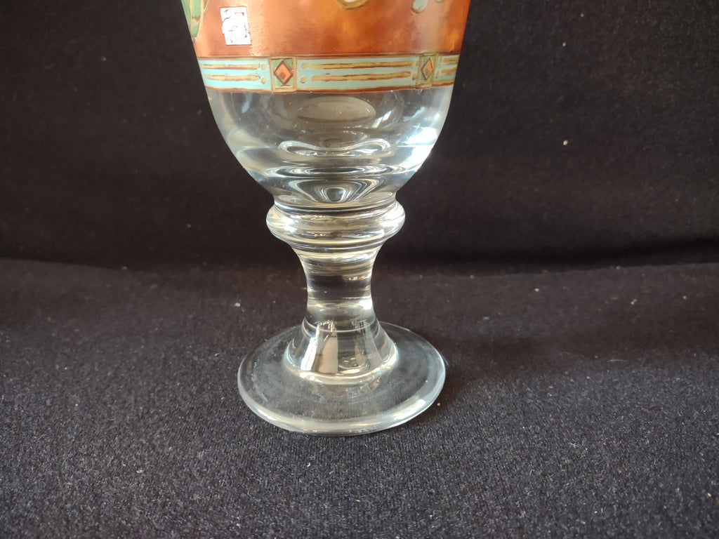 Vintage Pfaltzgraff USA Water Goblet Mission Flower (lot 5266)