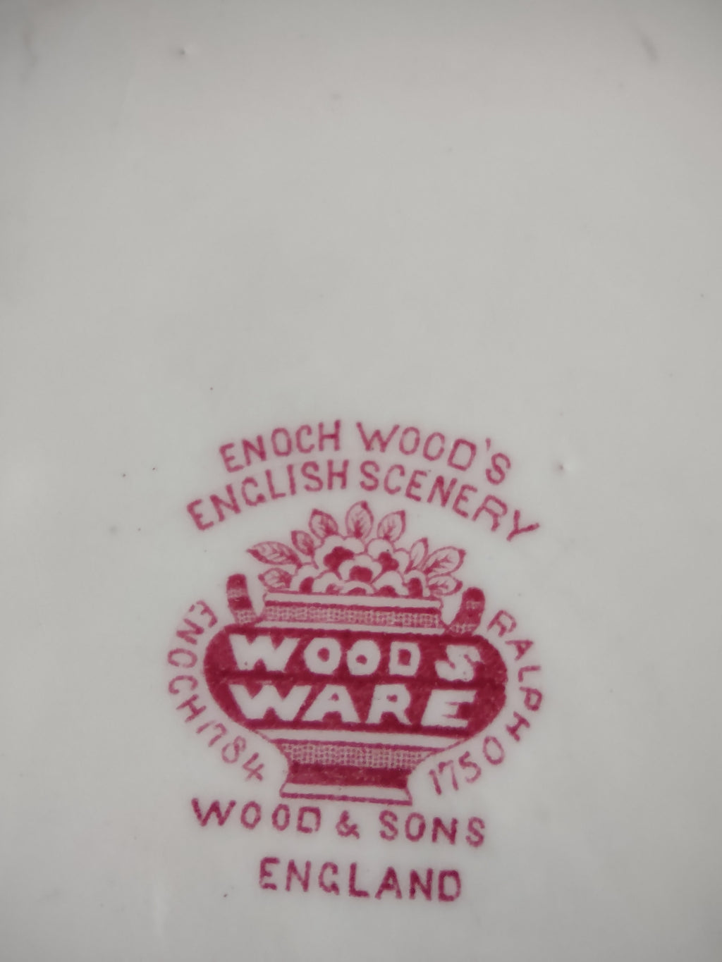 Vintage Wood Sons 10" Dinner Plate Enoch Woods English Scenery (Lot 5681)