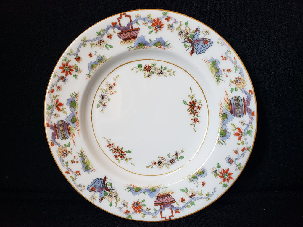 Vintage Royal Worcester Higgins & Seiter Butterfly Bread Plate 6" (lot 2116)