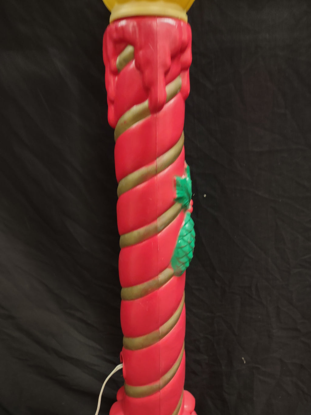 Vintage Christmas Blow Mold Candle 37" (lot 2329)