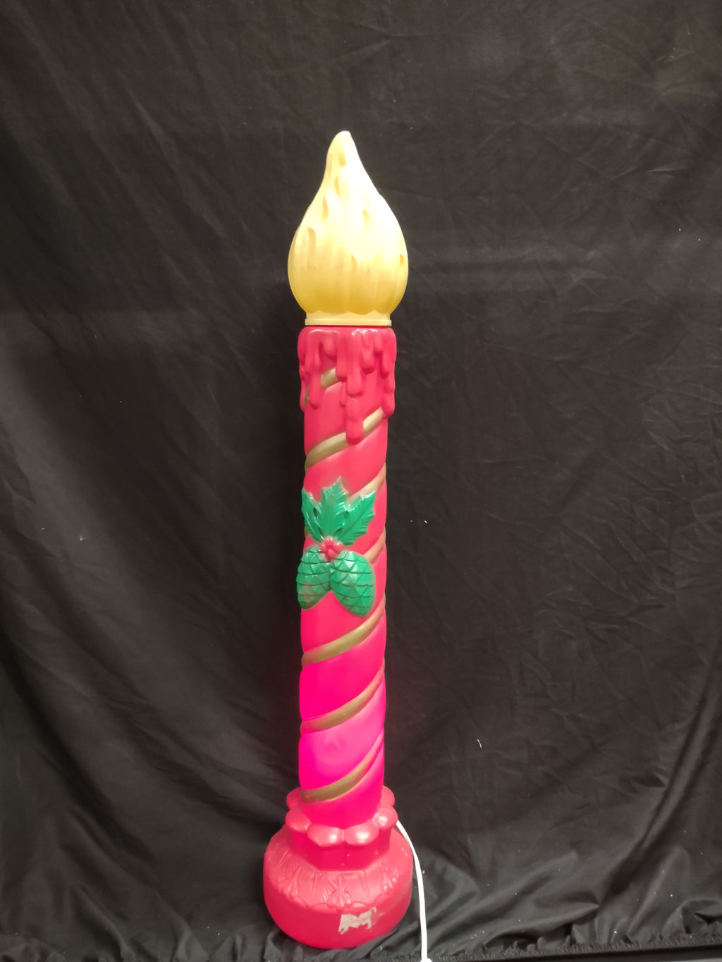 Vintage Christmas Blow Mold Candle 37" (lot 2329)
