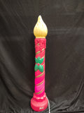 Vintage Christmas Blow Mold Candle 37" (lot 2329)