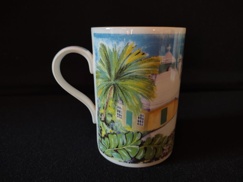 James Sadler Collectible Bone China Gold Trim Mug Roof Tops India (lot 5387)