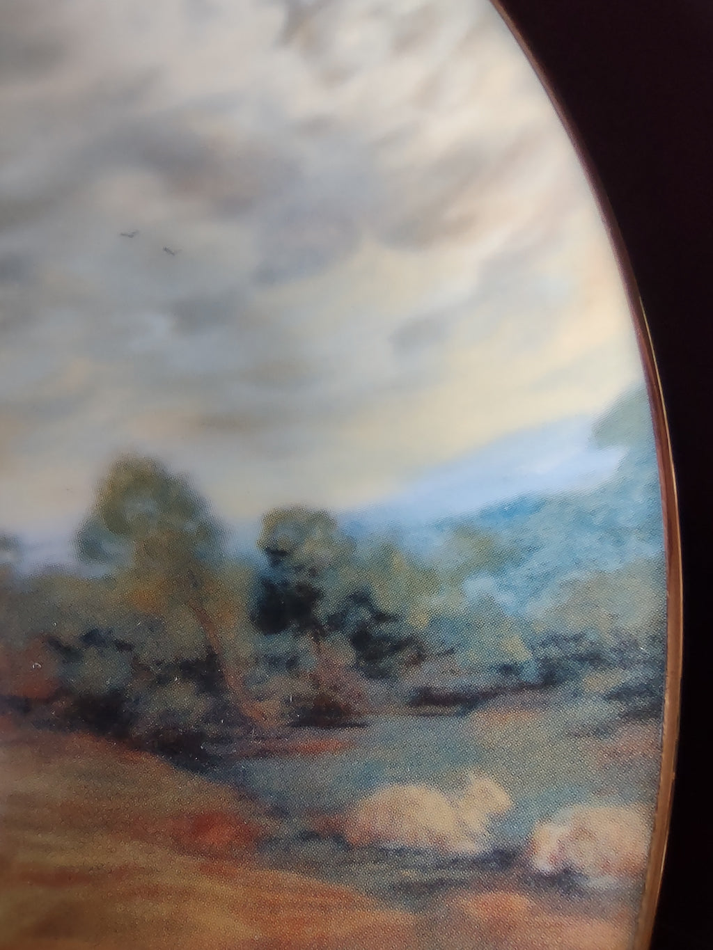 Vintage A Childhood Almanac Collector Plate 12th Issue Winds Of March (Lot 5193)