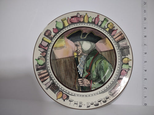 077 Vintage Collectible Royal Doulton The Doctor Plate 10-1/2"
