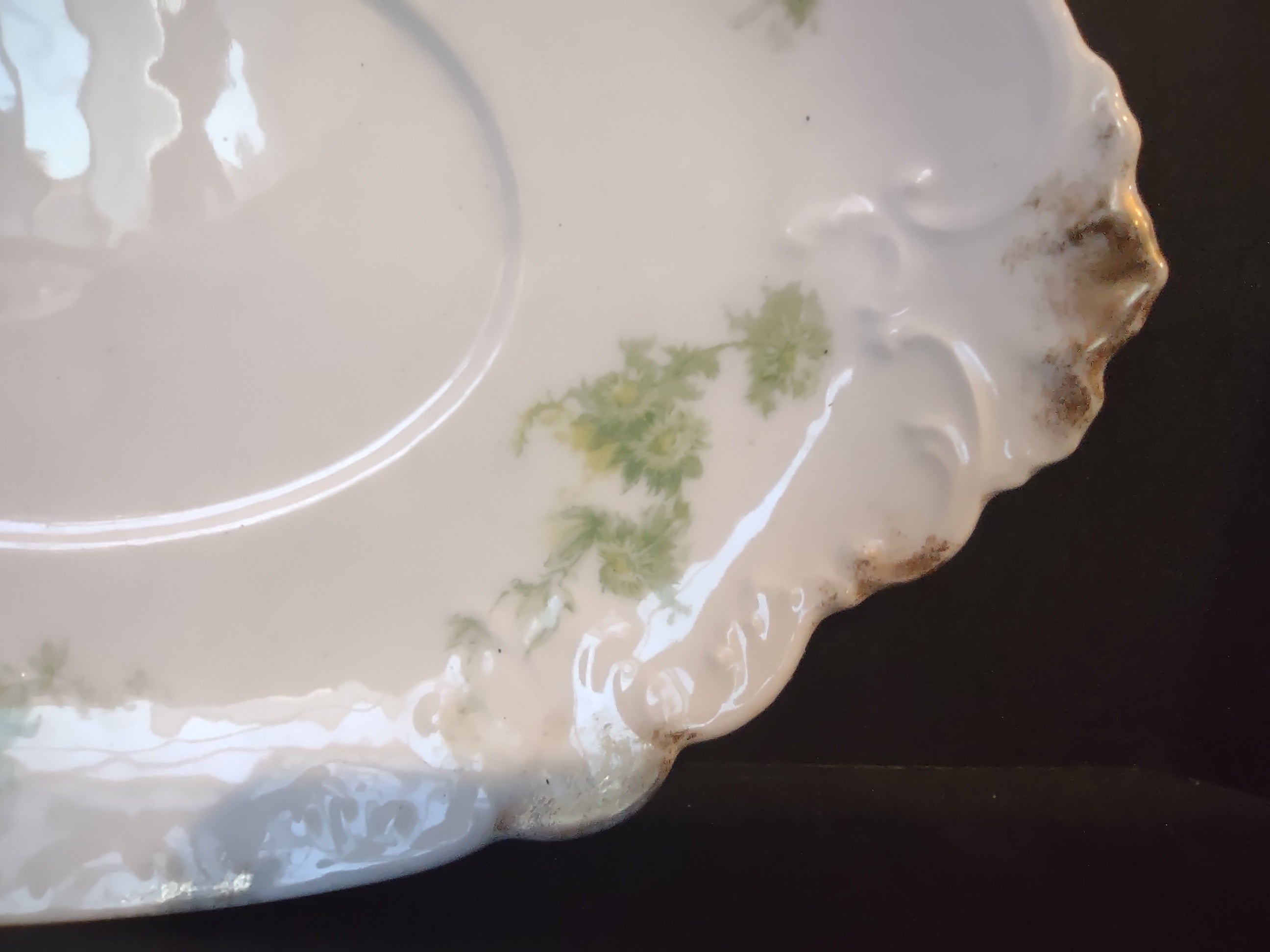 Haviland Limoges France Underplate for Gravy Boat ONLY (lot 1083)