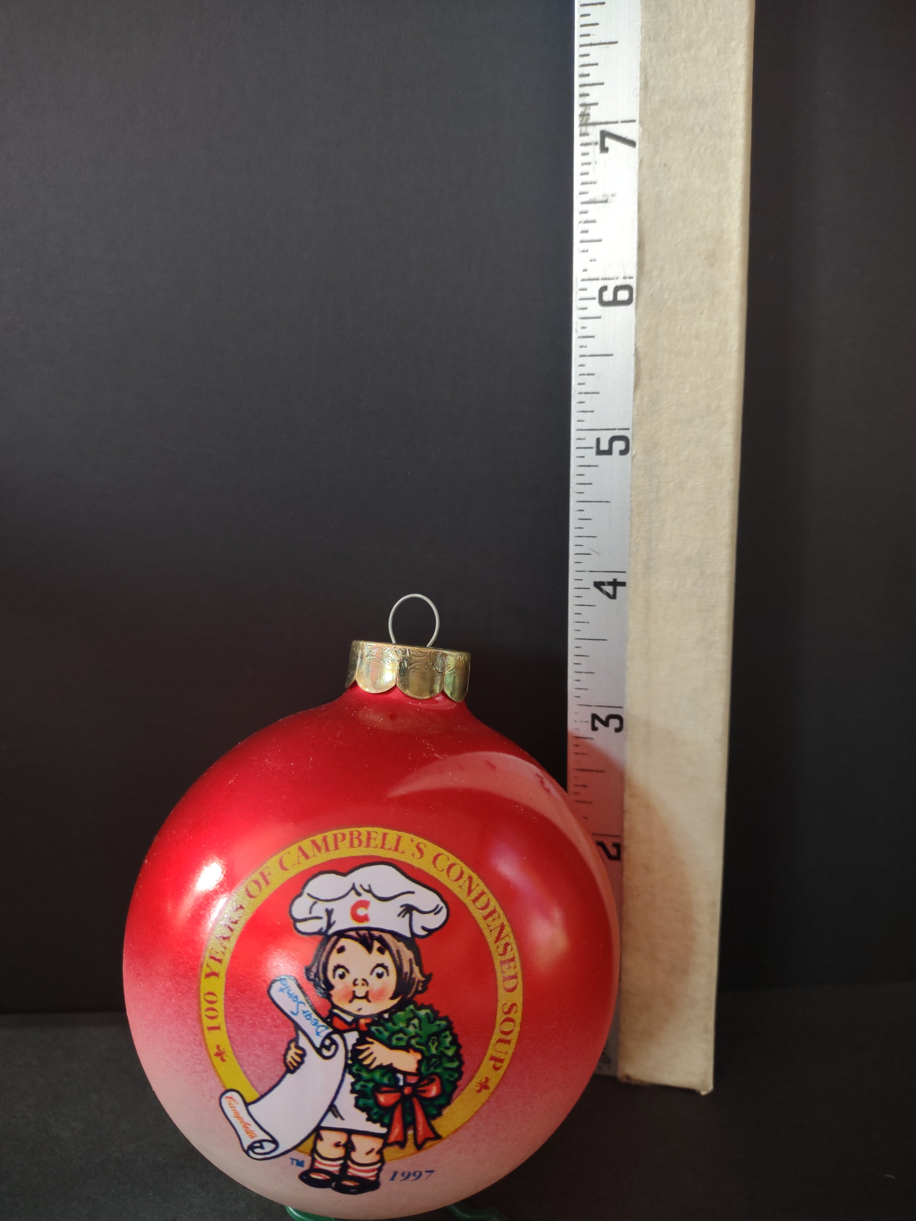 Vintage Christmas 1997 Campbells Collector Edition Ornament IMPERFECT (Lot 4729)
