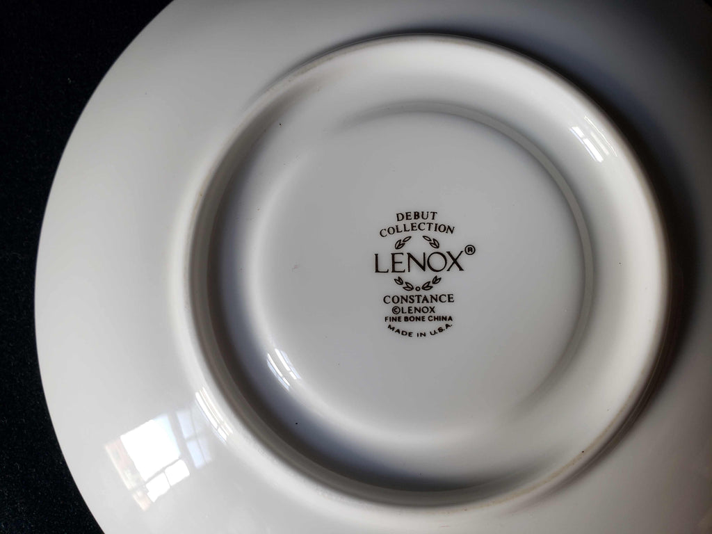 Vintage Lenox Debut Collection Constance Fine Bone Saucer ONLY (lot 1911)