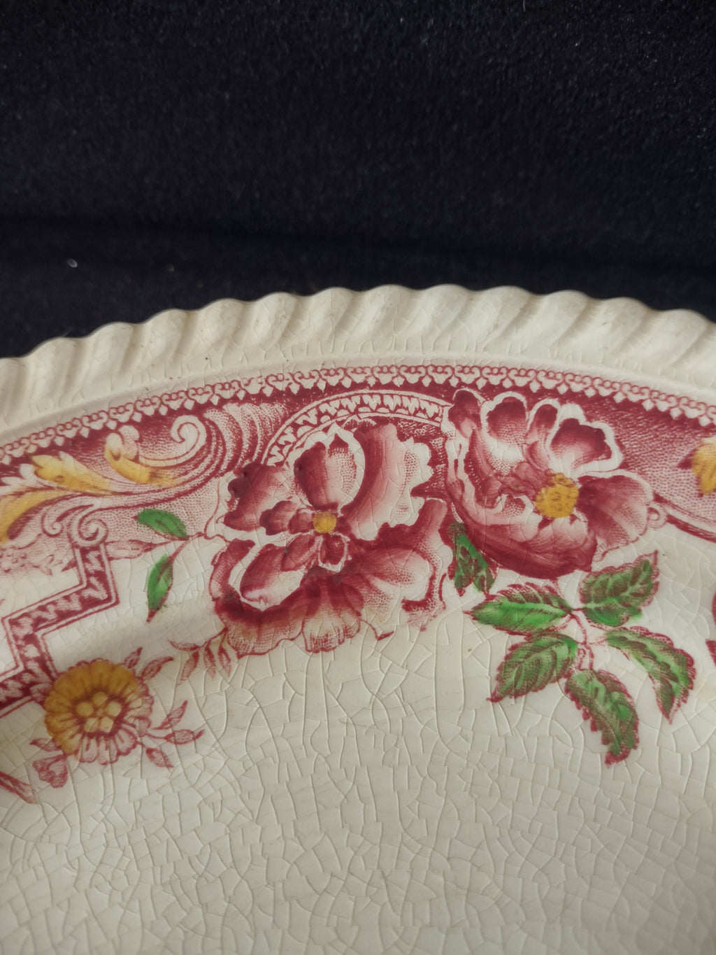 Vintage Johnson Brothers 10" Dinner Plate Ironstone Devonshire Pink (Lot 5671)