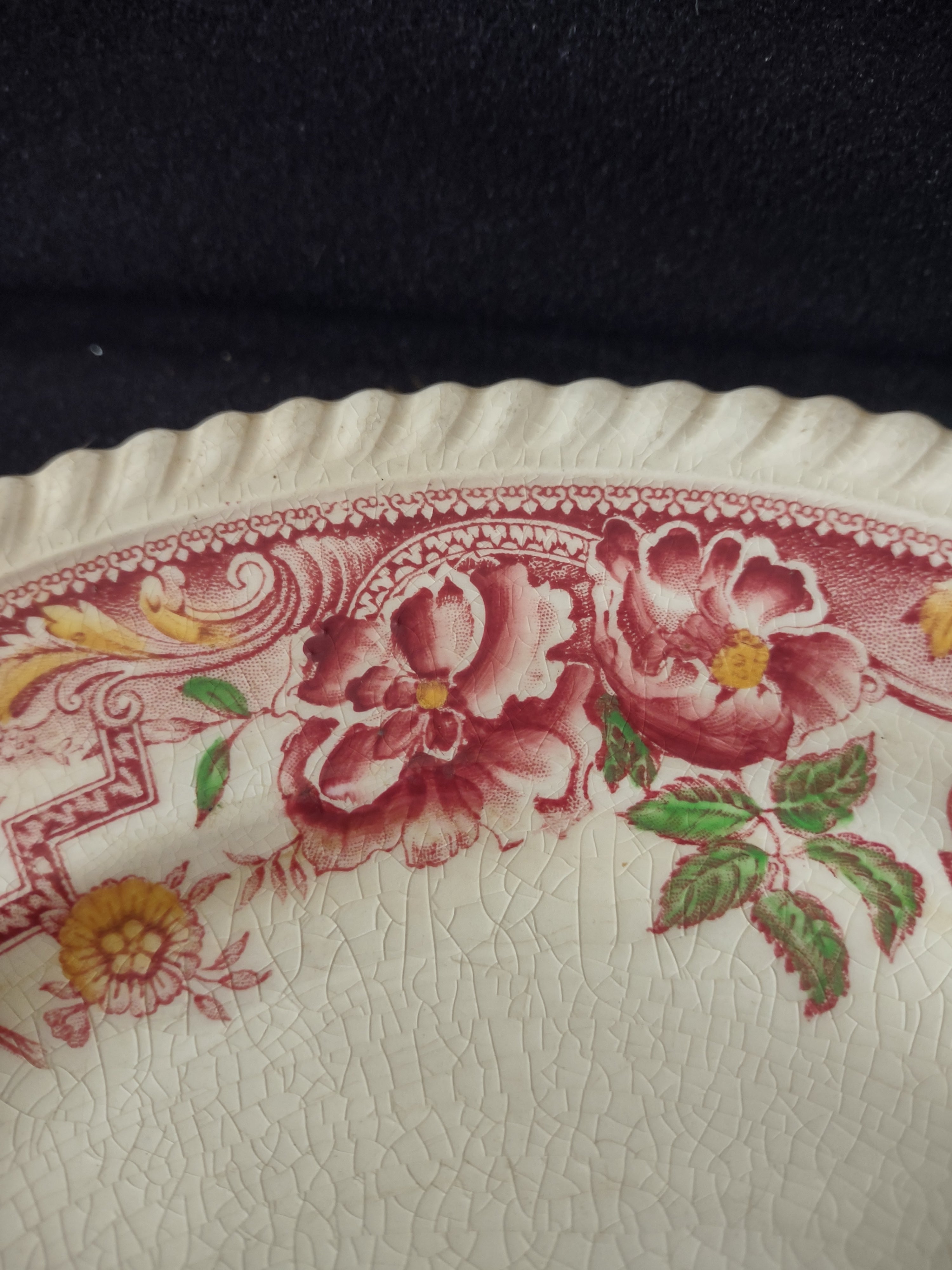 Vintage Johnson Brothers 10" Dinner Plate Ironstone Devonshire Pink (Lot 5671)