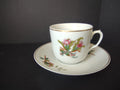 Haviland Limoges Tea Cup Saucer Moss Rose (lot 1056)